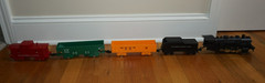 Marx 490 Locomotive Southern Pacific Lines Coal Car train cars-not tested