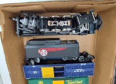 Lionel 31916 Santa Fe O Gauge Hudson Steam Freight Train Set