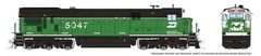 Rapido 42103 HO GE C36-7 – Standard DC Burlington Northern #5057