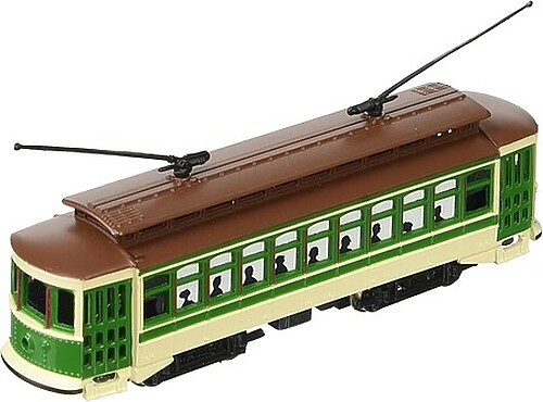 Bachmann Brill Trolley – Standard DC – Green, Cream, Brown – N Scale Trolley