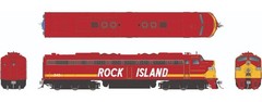 Rapido ~ HO Scale ~ EMD E8A ~ Rock Island Red Scheme #648 ~ DCC & Sound ~ 28591