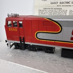 Bachmann Ho , GE E60CF Electric Locomotive, Santa Fe 6040 . NEW , Hard To Find!