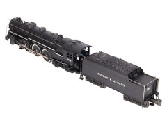 Lionel 6-8606 O Boston & Albany 4-6-4 Hudson Steam Locomotive & Tender #784 EX
