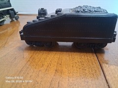 O Gauge 2-6-2 Steam Locomotive Black 237 with Tender Diecast Plastic Model