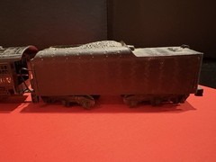 Vint. HO Gauge Black Diecast Unbranded Steam Locomotive 567 & Mantua Coal Tender