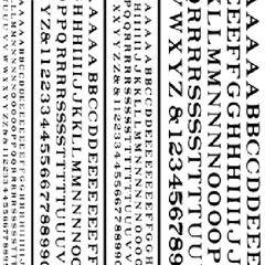 Woodland Scenics Railroad Roman Letters Black WOODT505 Train Decals/ Dry