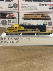N Scale Kato SD45 Santa Fe BNSF #7324 Custom! Lightly Used
