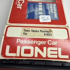Lionel Times Square Passenger Car 6-9514 O Gauge Passenger Car