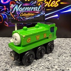 Thomas & Friends Wooden Railway Duck the Great Western Engine GWR Green Train 8