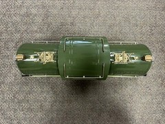 + MTH Standard Tinplate Two Tone Green 381E Locomotive Traditional 10-1077-0 *ST
