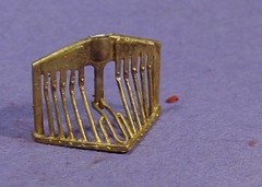 HO/HOn3 D&RGW STEAM LOCOMOTIVE PILOT CAGE BRASS WISEMAN BACK SHOP PART HBS134