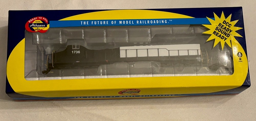Retired – Athearn Norfolk and Western engine (1736) DCC sound ready – NEW in BOX