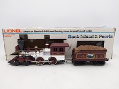 Lionel 6-8004 O Rock Island & Peoria Steam Locomotive & Tender EX/Box