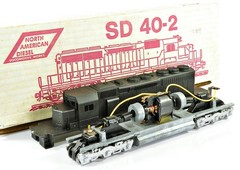 North American Diesel HO SD40-2 Plastic Body on Athearn Chassis