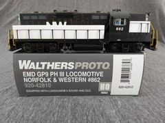 Walthers Proto HO GP9, Norfolk & Western #862, #920-42810, DCC/Sound.