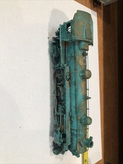 Vintage Brass Green Oxidation Ho Train Locomotive.￼