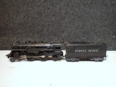 Vintage Post War Lionel Trains 1110 2-4-2 Locomotive W/ Tender TESTED RUNS
