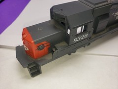 SD40T-2 SHELL ONLY SOUTHERN PACIFIC HO SCALE LOCOMOTIVE SD40T-2 DYNAMIC BRAKE