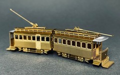 N Scale Aru Freelance Articulated Electric Streetcar Brass Kit 9mm Gauge Tram