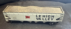 LEHIGH VALLEY – HO Scale – Gray HOPPER with Black Coal Load – NO BOX