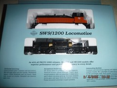 LIFE-LIKE PROTO 2000 HO MILWAUKEE ROAD SW9 SWITCHER LOCOMOTIVE #1643 ITEM – NEW!