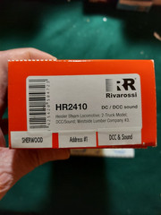 RIVAROSSI #HR2410 HEISLER 2 TRUCK MODEL WITH DC / DCC AND SOUND WESTSIDE LUMBER