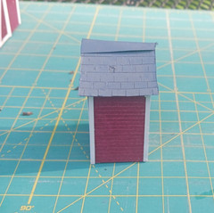 O SCALE Micro Scale Models Tractor Shed &Tool Shed & Outhouse (3) Assembled