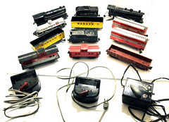 American Flyer Marx Trains Mixed LOT LOCOMOTIVE TRAINS + 3 TRANSFORMERS 50’s