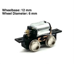 N/HOn30/HOe/009 Gauge 0-4-0 Locomotive Power Drive Chassis 12mm/6mm H0e Engine