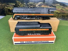 POSTWAR LIONEL 746 NORFOLK & WESTERN CLASS J NORTH LOCO & 746W TENDER SERVICED!!