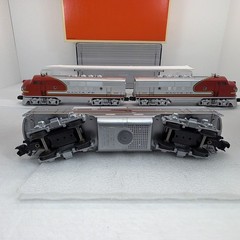 Lionel 6-11711 Santa Fe Warbonnet F-3 ABA Diesels O Gauge Used Conventional RS