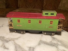1920s Prewar Lionel 380 Train Engine with Freight Train Cars 15 tanker & 214,517