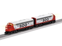 Lionel 2233830 O BTO Soo Line LEGACY F7 AA Diesel Locomotive Set #2201A/#2201B