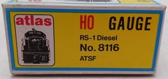 Atlas 8116 HO Scale A.T.S.F. Santa Fe RS-1 Diesel Locomotive #2399 EX/Box