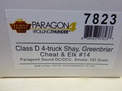 HO-BROADWAY LTD. CLASS D 4 TRUCK SHAY GC&E #14 DC/DCC /PAR 4 SOUND/SMOKE