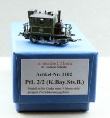 Z Modellbau PtL 2/2 K.Bay.Sts.B. Locomotive Brass Dr. Andreas Scheibe