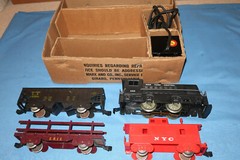 Marx Freight Train Set with #588 New York Central Switcher Locomotive. Runs well