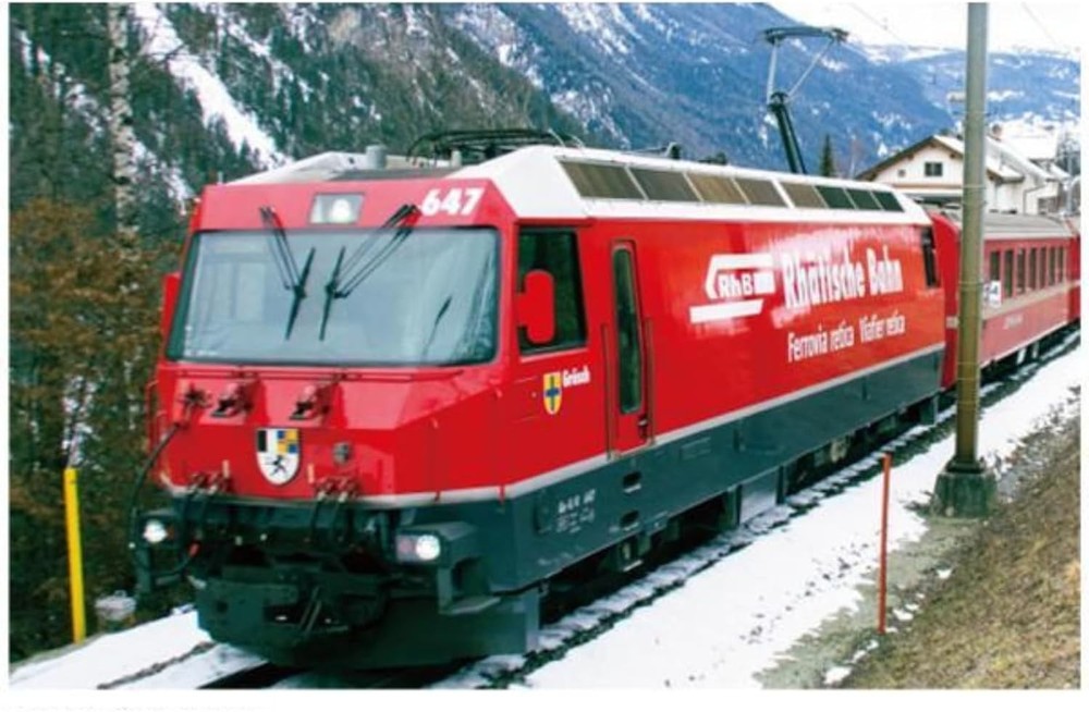 KATO 3101-7 N Scale Alpine Locomotive Ge4/4-Ⅲ 643 RhB Logo Railway Model new JP