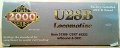 HO SCALE WALTHERS PROTO 2000 GE U28B CSX #5323 DCC & SOUND 31369