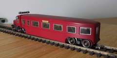 Marklin 3124 HO gauge Micheline Type 11 railcar in red livery