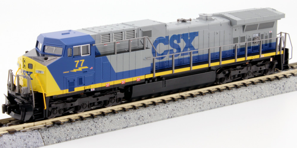 KATO 1767043 N SCALE CSX AC4400CW #77 DC, DCC READY 176-7043 Locomotive