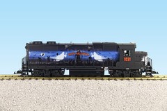 USA Trains G Scale GP38-2 Diesel Loco R22241 HALLOWEEN BLUE/SILVER/BLACK