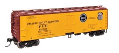 41322 Walthers HO 40′ Wood Reefer with Steel ends Pacific Fruit Express #66532