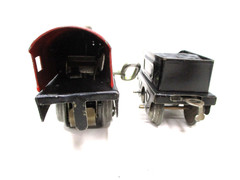 Marx Joy Line 105 Loco Red, Black Windup, 351Tender Prewar O gauge X8636