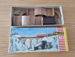 VINTAGE Faller B-545 Arch Bridge in Box made in Germany plastic railroad bridge