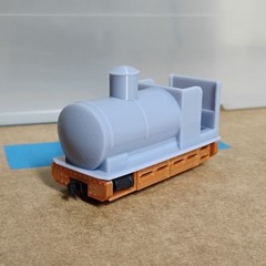 On18 FIRELESS STEAM LOCO kit #2. For Kato 11-109 chassis. RESIN 3D print.