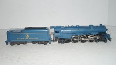 Vintage Tyco PACIFIC BALTIMORE & OHIO Royal Blue HO Steam Locomotive Tender 212