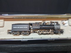 Round House N Scale Denver & Rio Grande 8002 Locomotive 2-8-0 See Details!