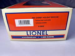 LIONEL 6-25052 2007 DISNEY HOLIDAY BOXCAR MICKEY MOUSE NRFB BX-13