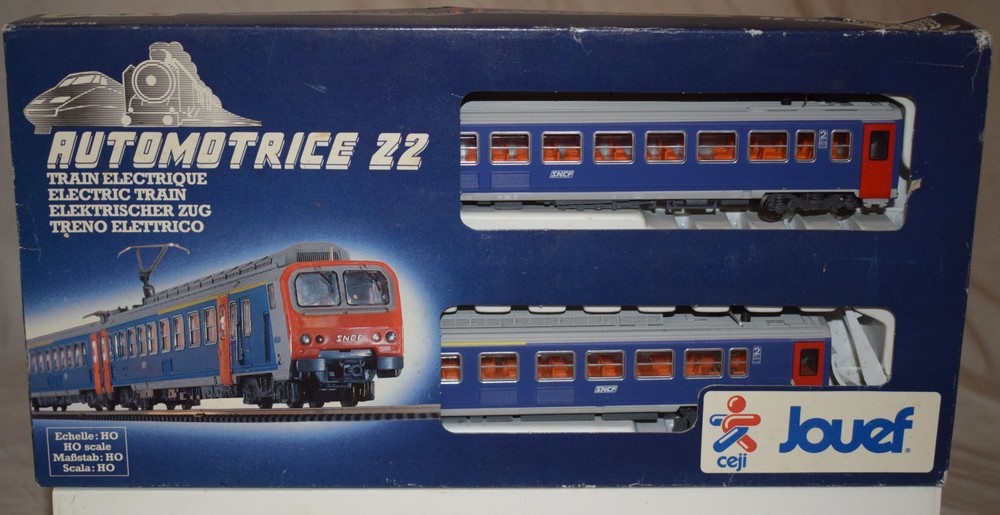 Jouef No. 8622 Automotrice Z2 SNCF Self Propelled EMU Electric Set Blue – HO